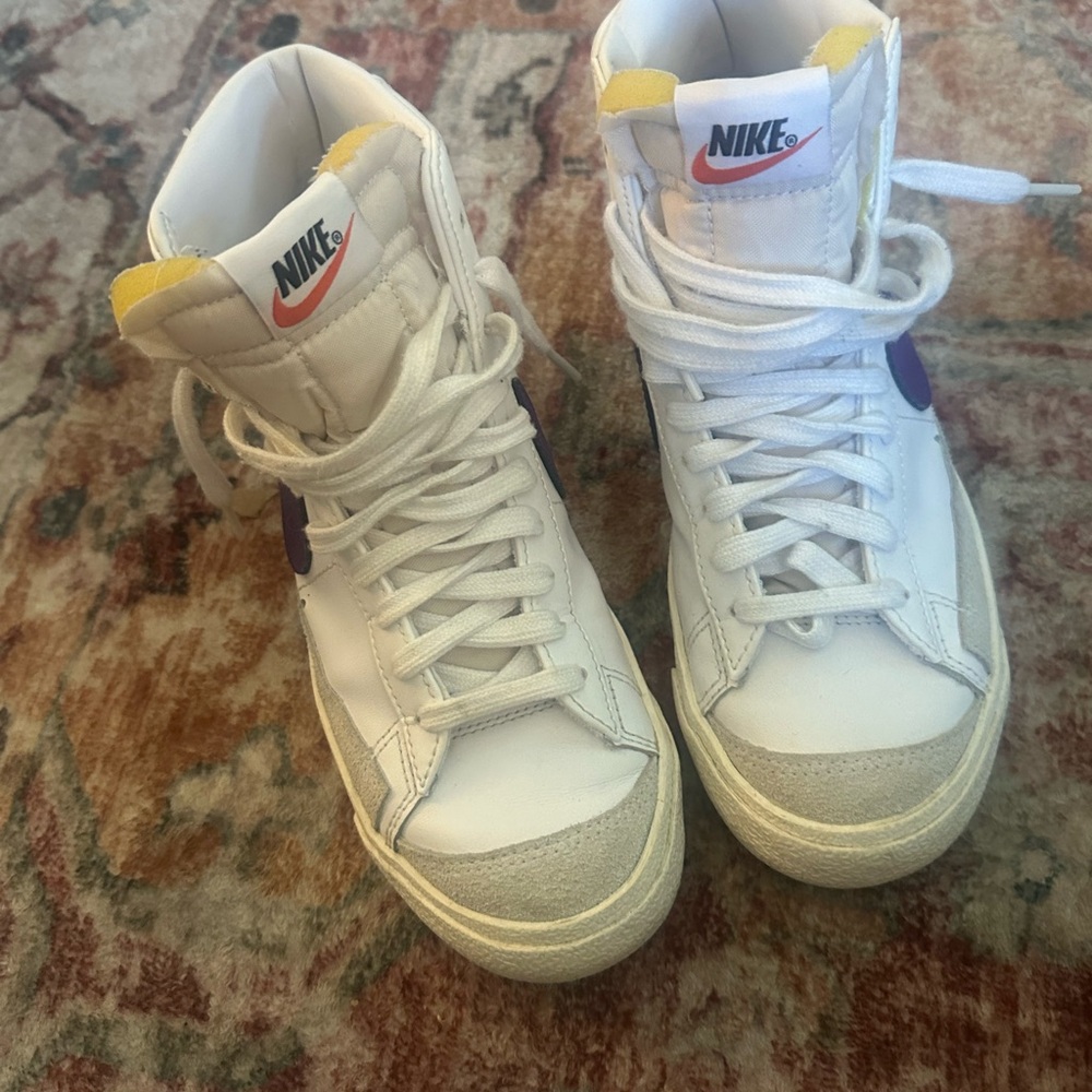 Gently used purple Nike Blazers